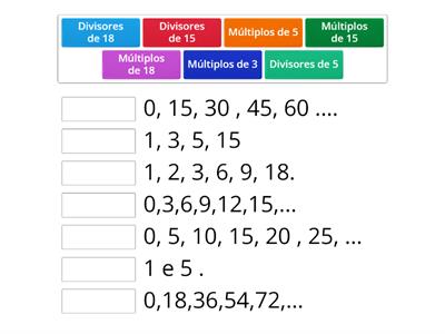 Múltiplos e divisores