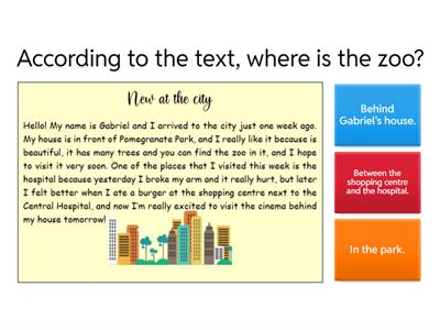 Reading comprehension