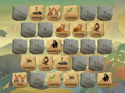 WILD ANIMALS MEMORY GAME