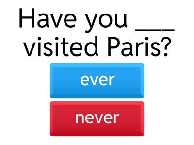 Present Perfect and Simple Past Quiz