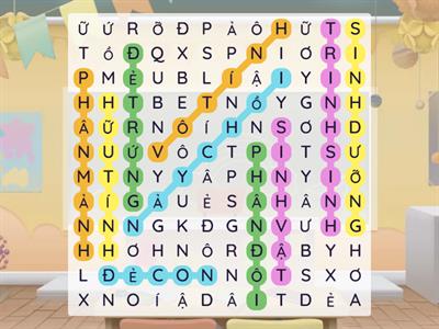 TRÒ CHƠI TÌM TỪ KHOÁ