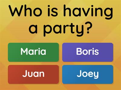 Comprehension Questions: Joey and the ESL