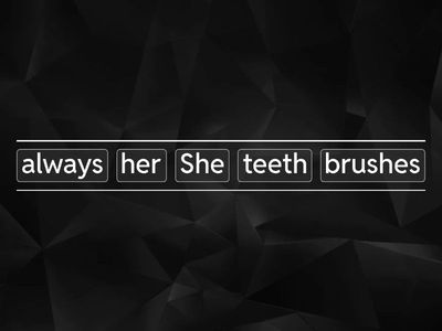 ADVERBS - EXPRESSIONS OF FREQUENCY (Put the sentences in order)