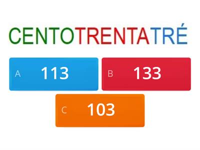 Numeri in lettere oltre il 100