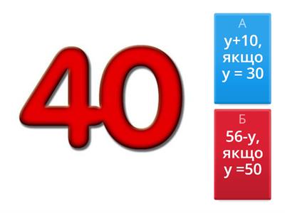 Вирази зі змінною 3 клас