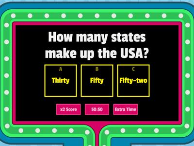 Quiz show US presidential elections