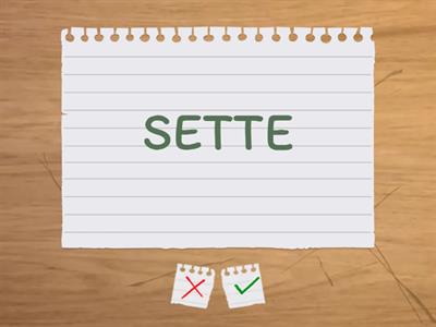 RICONOSCI IL NUMERO ESATTO