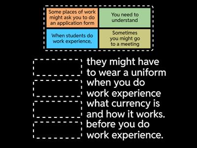 Work experience for teens