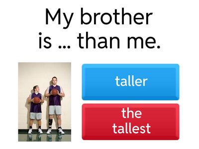 Adjectives: Comparative and Superlative 