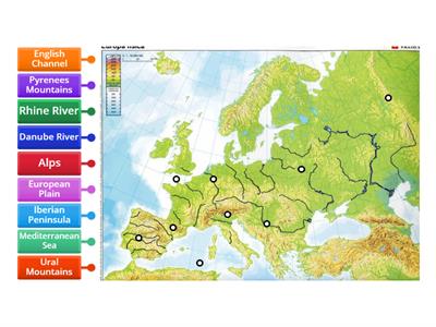 Europe's Physical Geography SS6G7a
