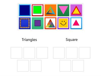 Shape Sorting Triangles/Squares