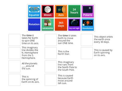 Quiz Review: Rotation and Revolution 