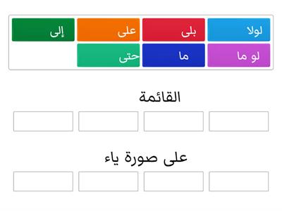 الالف اللينة في اخر الحروف