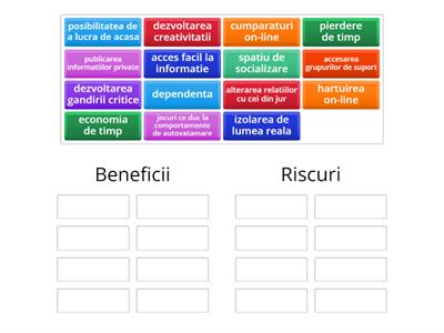 Beneficii si riscuri ale utilizarii internetului