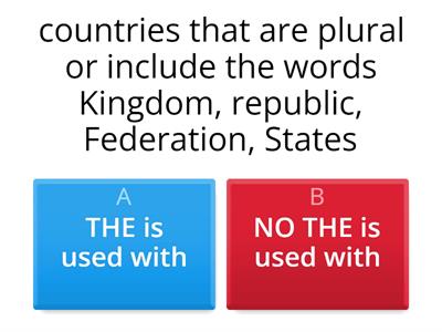 The definite article The