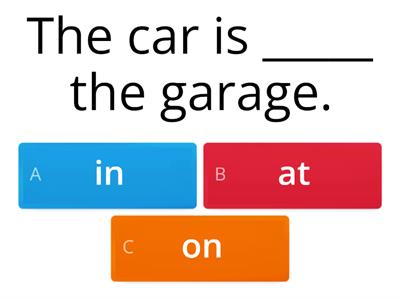 Preposition Blanks