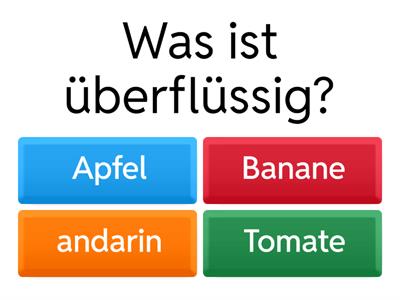 Das Spiel "Was ist überflüssig?"