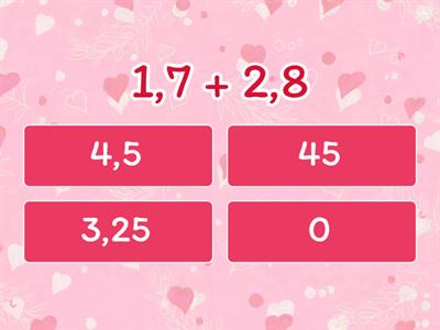 Сложение и вычитание десятичных дробей 5 класс