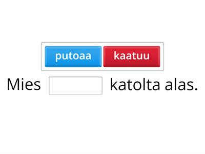 Kaatua vai pudota?