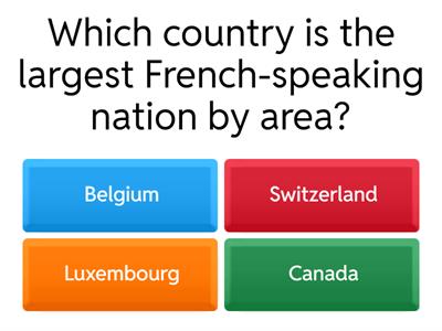 French and Francophone  Quiz for beginners 