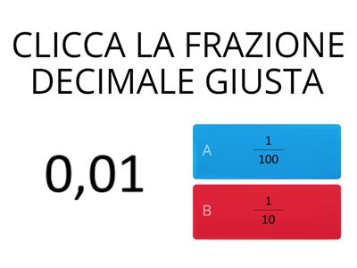 Frazioni decimali e numeri decimali