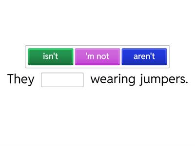 Present Continuous - Negative