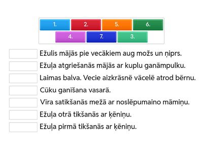 V.Plūdons ''Eža kažociņš''