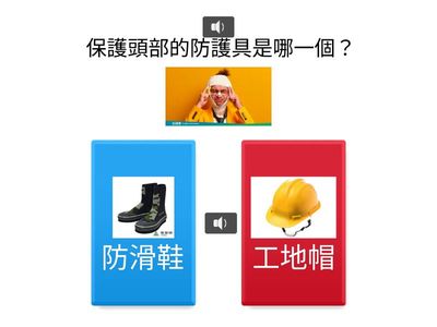 各式防護具的配對