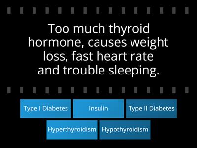 Endocrine System Match Up