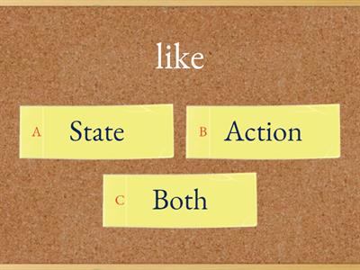 State/action verbs or both