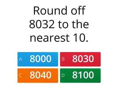 CLASS V, ROUNDING OFF  NUMBER