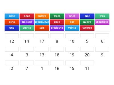 Números 1-20