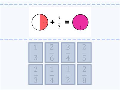 Adding fractions - Make a whole 1