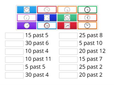 Time past to 5 minute intervals