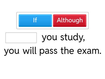Choose the Correct Subordinating Conjunction