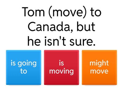 Might or be going to?