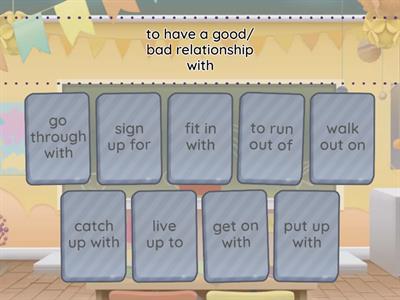 Solutions B1 Phrasal verbs