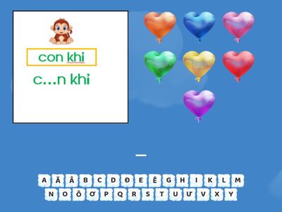 Điền chữ còn thiếu