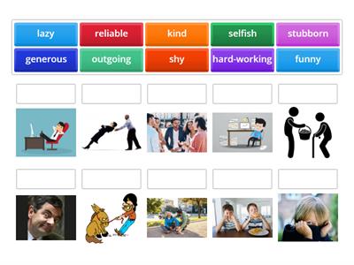 Face2Face Elementary 10B Character adjectives