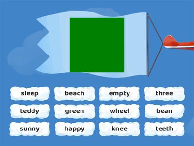 Find the match /ee/ sound words