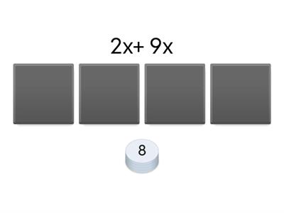  Ffynone House School Maths: collecting terms : win or lose version
