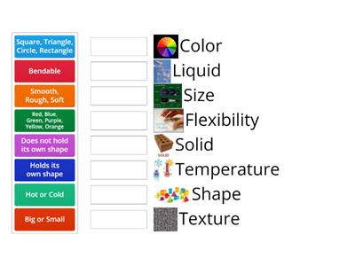 Matching: Properties of Matter 