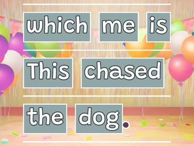 Relative Clauses Unjumble - 関係代名詞 並び替え