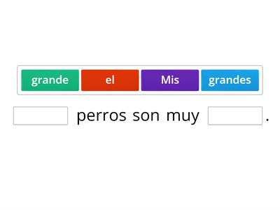 Concordancia: género y número, Singular y plural, femenino y masculino.