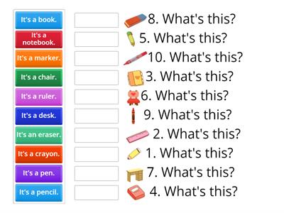 Activity 5.2 School Things by Teacher Oa