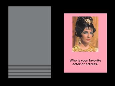 Conversation starter "Movies/Films"