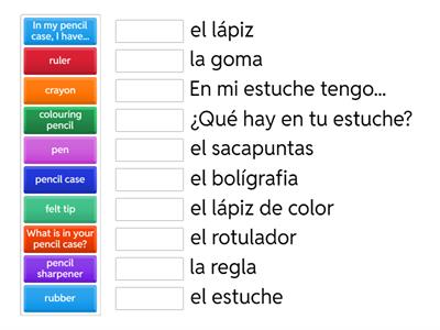 F4 Spanish pencil case