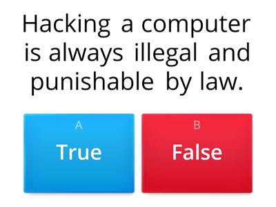 CYBER CRIME AND ETHICS QUIZ