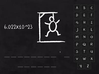 Chemistry Hangman 