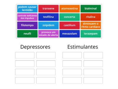 Depressores VS Estimulantes